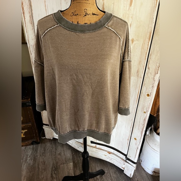 Free People We the Free everything pullover in Caiman - Picture 6 of 7